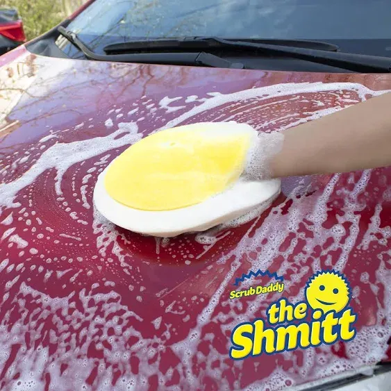 Scrub Daddy Car Wash Mitt - The Shmitt- Dual Textured for Interior and Exterior ...