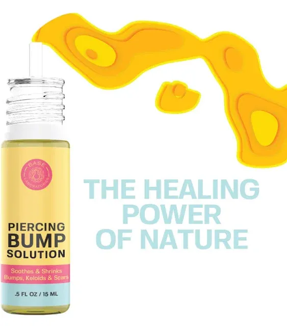 Base Laboratories Piercing Bump & Keloid Bump Removal Solution Soothing Piercing Aftercare