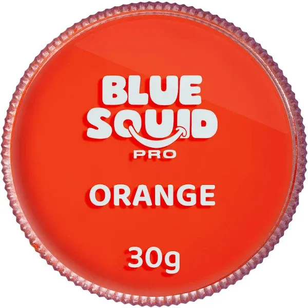 Blue Squid Pro Face Paint - Classic Orange (30gm), Professional Water Based ...