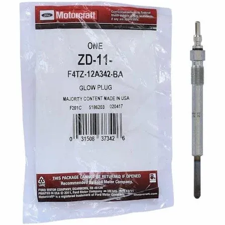 8 PC Motorcraft ZD-11 F4TZ-12A342-BA Glow Plugs 1995-2003 Ford 7.3 Liter