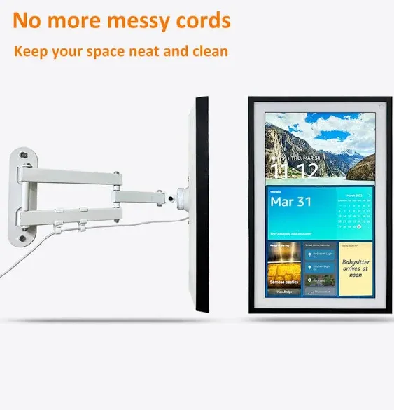 AutoSonic Mount for Echo Show 15, Adjustable Wall Mounting Bracket for All-New ...