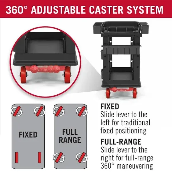 Suncast Commercial Heavy Duty Plus Structural Foam Utility Cart, 26.5" x 48.78", Black (PUCHD2645)