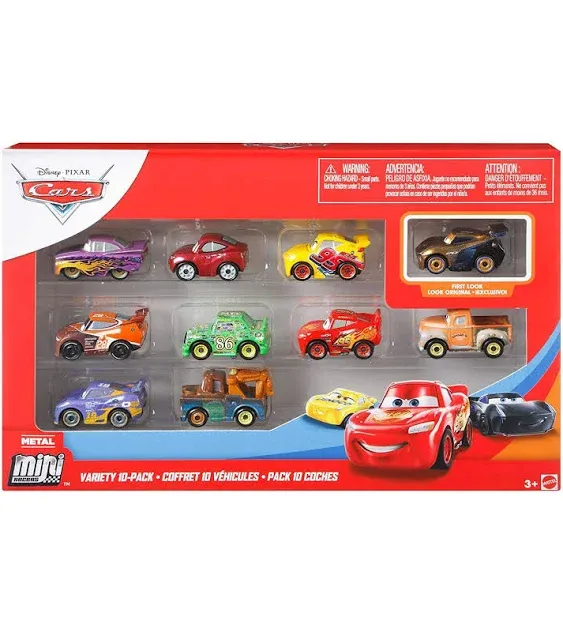 Disney Pixar Cars Variety 10-Pack Mini Racers