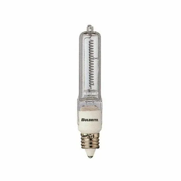 Bulbrite Clear Dimmable Mini-Candelabra Base Halogen Light Bulb., White 610101