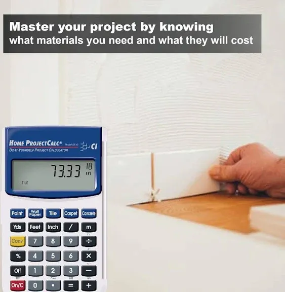 Calculated Industries 8510 Calculator Home Project