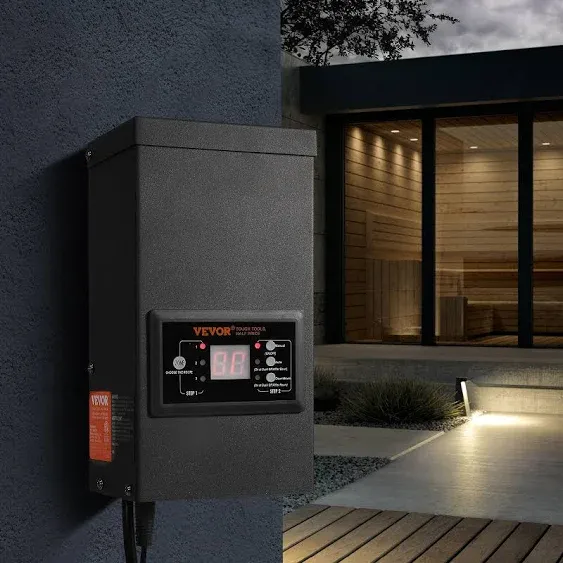 VEVOR 120W Low Voltage Landscape Transformer with Timer & Photocell Sensor