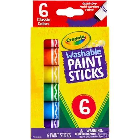 Washable Paint Sticks, No Water Required, Paint Set for Kids, Art Supp