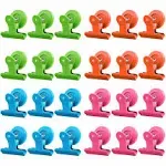 Magnetic Clips, 24 Pieces Magnetic Metal Clips Refrigerator Whiteboard Wall Frid