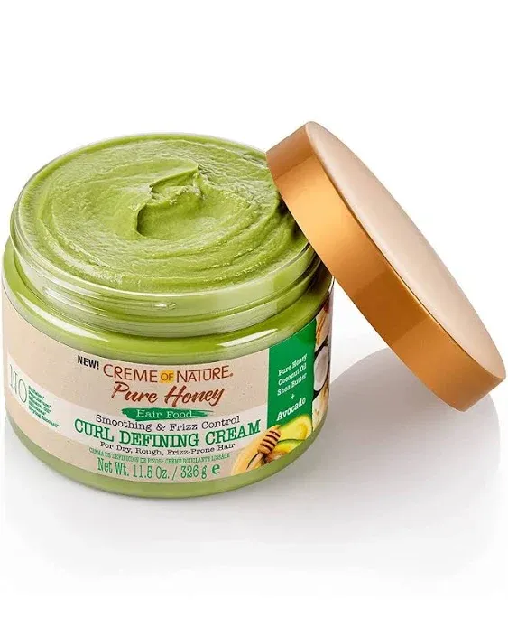 Creme of Nature Hair Food Pure Honey Avocado Curl Defining Cream 11.5 oz.