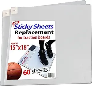 StepNGrip Basketball and Volleyball Sticky Pad Replacement Sheets - Universal...