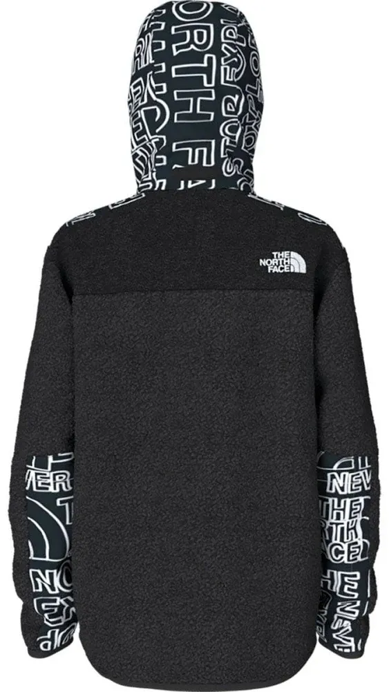 The North Face Boys' Forrest Fleece Mashup Jacket, Large, Black