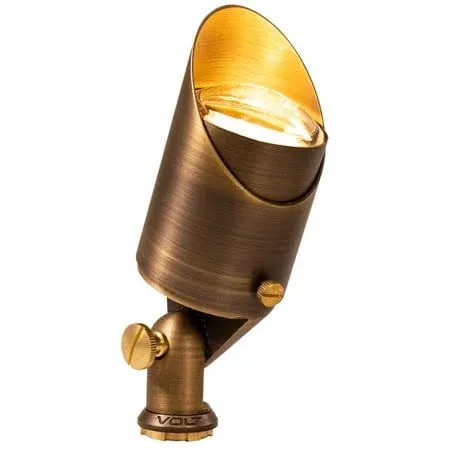 VOLT Single Brass Spot Light, 16V LED Landscape Lighting