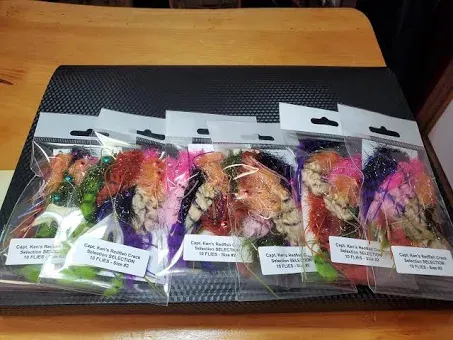 10 Redfish Crack Selection, Redfish Crack Fly, Redfish Slider 10 Fly Selection 2 ...