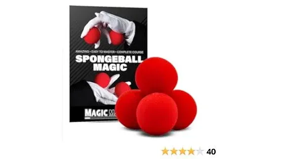 Magic Sponge Balls Tricks - 4 Pack Red Balls