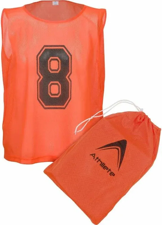 Athllete Set of 12- Scrimmage Vest/Pinnies / Team Practice Jerseys with Free Car