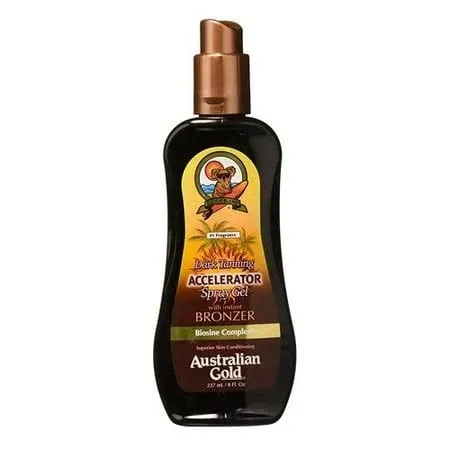 Australian Gold Dark Tanning Accelerator Spray Gel with Bronzer