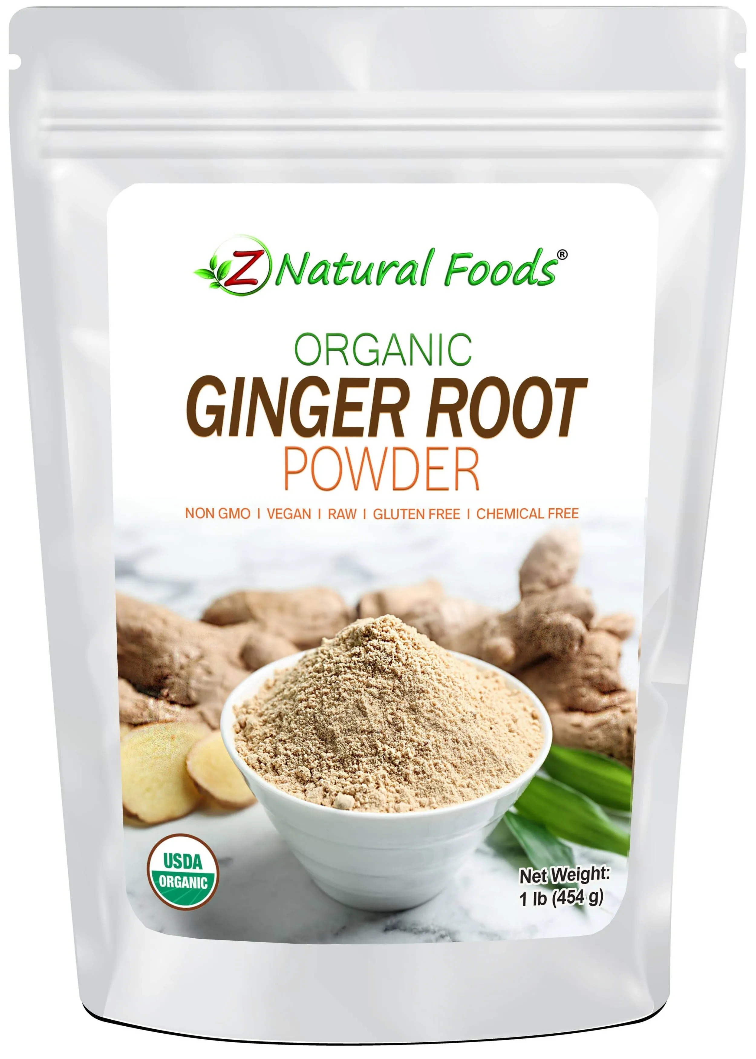 Organic Ginger Root Powder (1 lb), Aromatic, Freshly Harvested Raw Spice for Tea, Baking, Beauty, Cooking, Gluten free & Healing Spice, Ground Ginger Powder