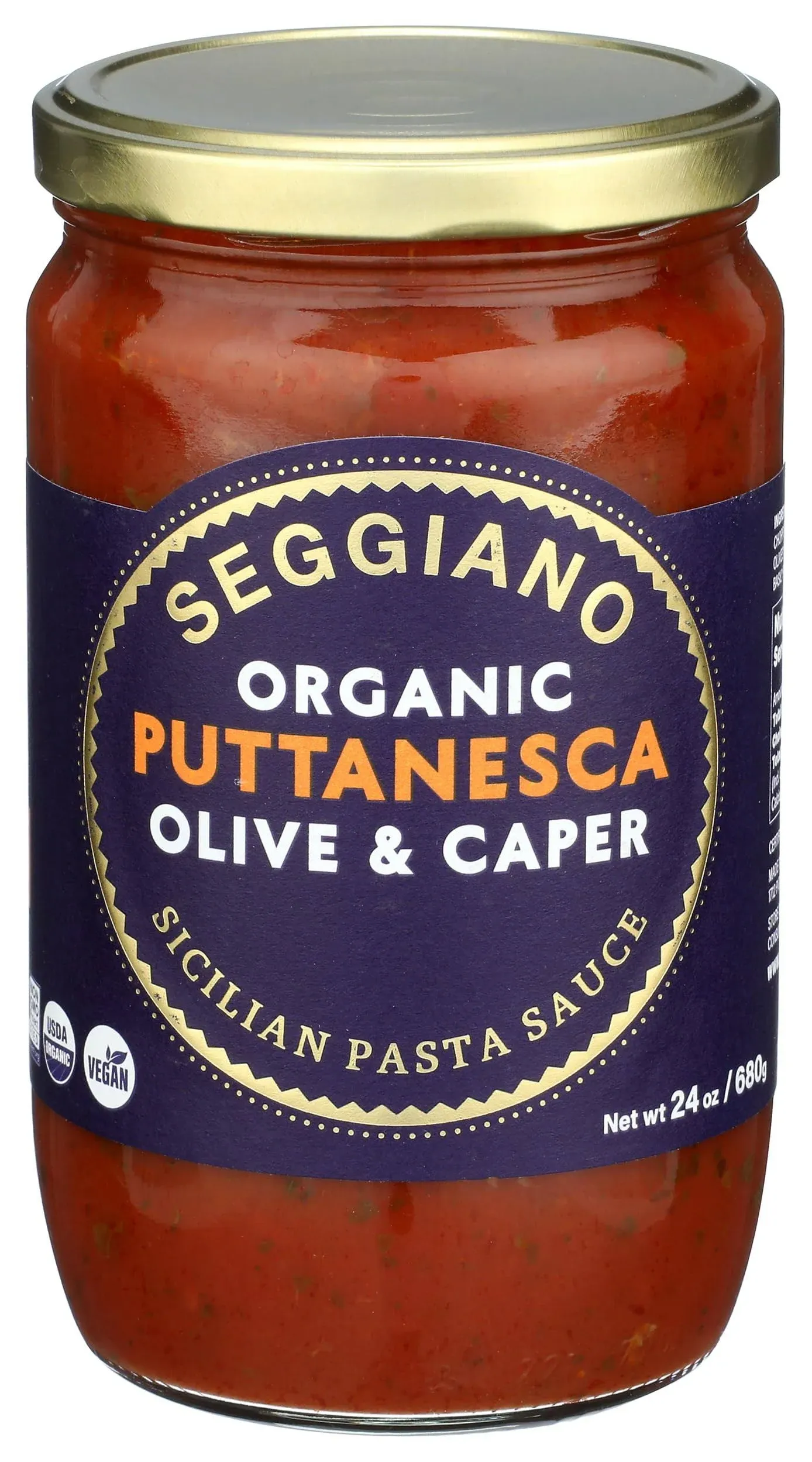 SEGGIANO: Organic Tomato and Basil Pasta Sauce, 24 oz