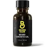 Beard Club - Beard Growth Oil - Grow A Thicker Fuller Beard, Fill in Patches - Healthy Natural Castor, Coconut and Avocado Beard Growth Serum to Stimulate Thicker, Fuller, Healthier Facial Hair Growth