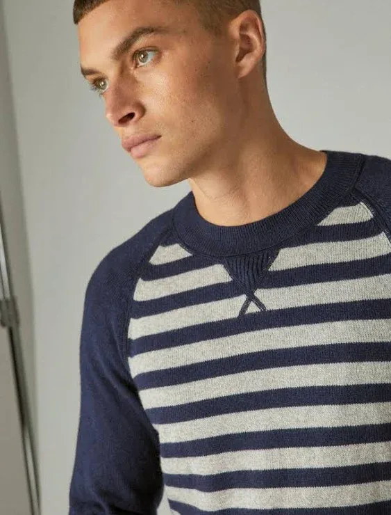 CLOUD SOFT STRIPE RAGLAN SWEATER