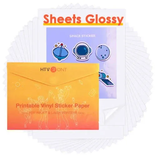 Premium Printable Vinyl Sticker Paper for Inkjet & Laser Printer