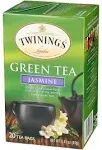 Twinings Green Tea, Jasmine, Bags - 20 bags, 1.41 oz