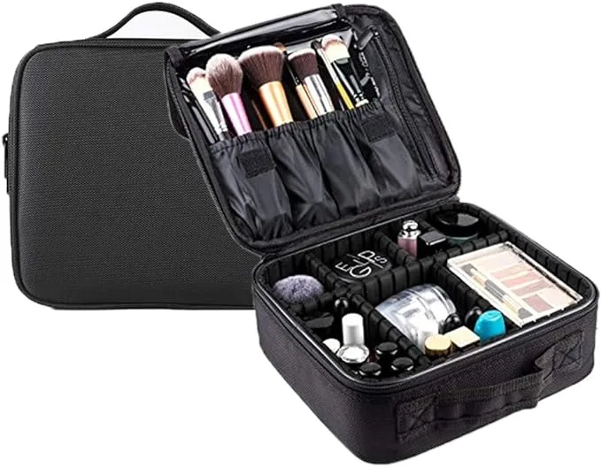 Travel Makeup Case Professional Travel Makeup Train Case 10&#039;&#039; Makeup Cosmetic...