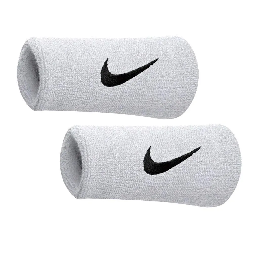 Nike Dri-Fit DoubleWide Wristbands 2.0 OSFM Style NNN51-101 ONE PAIR