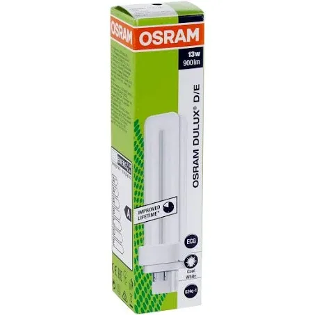 Osram 017594 Dulux D/E 13W/840 Lumilux Cool White 4-PIN lamp G24q-1 13W 900lm