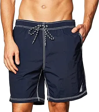 Nautica Men's Quick-Dry Signature Swim Trunks