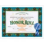 Hayes Honor Roll Certificate, 8.5" x 11", Pack of 30 (H-VA512)