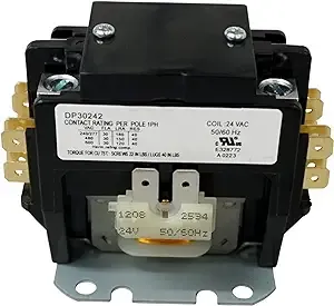 Contactor, 30A, 24V, 2 Pole