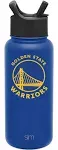 Simple Modern NBA Golden State Warriors 32oz Water Bottle with Straw Lid Insulated Stainless Steel Summit