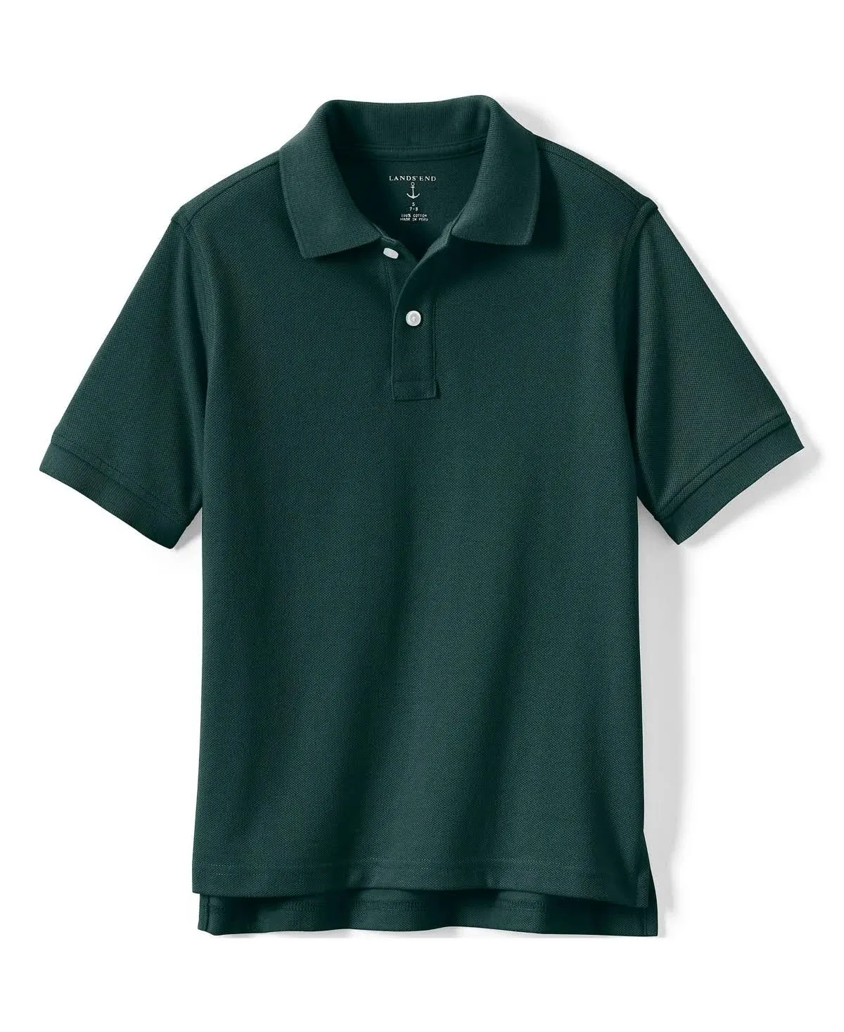 Lands' End School Uniform Kids Short Sleeve Mesh Polo Shirt