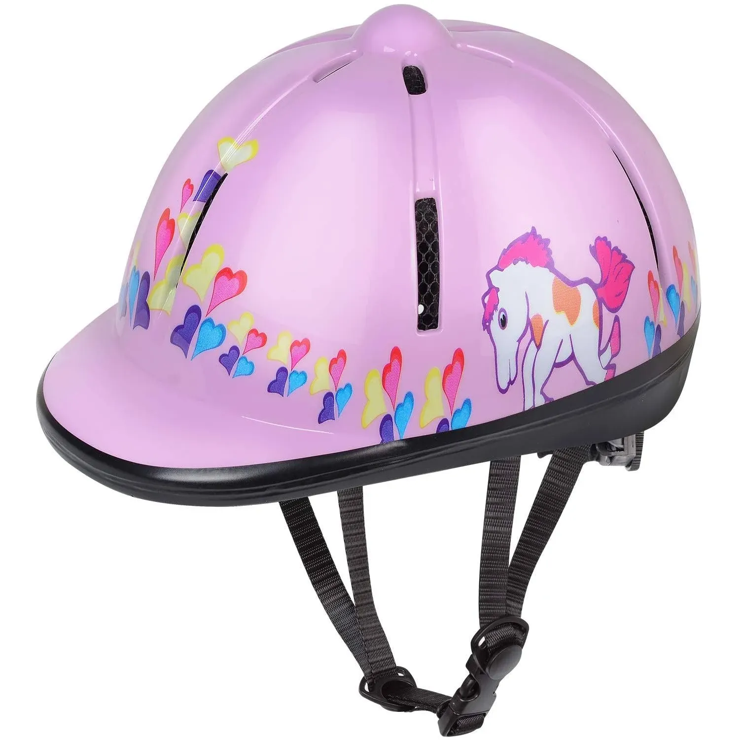 Miscasa Horse Riding Safety Helmet,Protective Head Gear Horseback Helmet for Equestrian Riders for 2 to 6 Year Olds (Small, Pink)