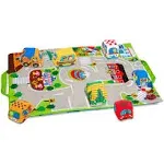 Melissa & Doug Take-Along Town Play Mat ‚Äì Interactive Travel Toy