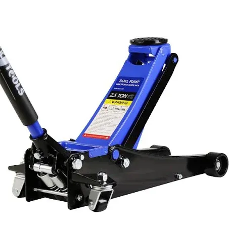 Low Profile Racing Floor Jack 2.5Ton Heavy-duty Steel Dual Piston Hydraulic Pump