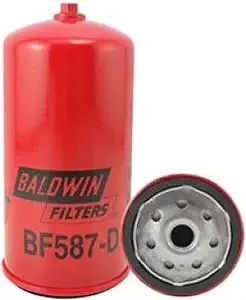 Baldwin Heavy Duty BF587-D Fuel Filter,6-1/8 x 3-1/32 x 6-1/8 In ,Red