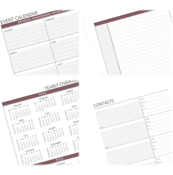 Day Runner Planner Refill - Julian Dates - Weekly - 1 Year - January 2023 - December 2023 - 8:00 AM to 5:00 PM - Hourly - 1 Week Double Page Layout...