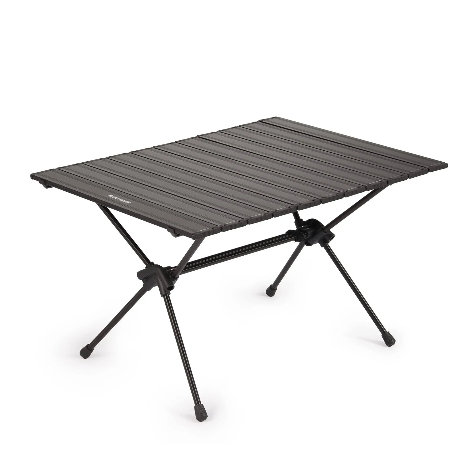 Naturehike FT11 Height Adjustable Camping Table, Ultralight Aluminum Roll Up Table with Carry Bag, Portable Backpacking Camp Table for Hiking Picnic