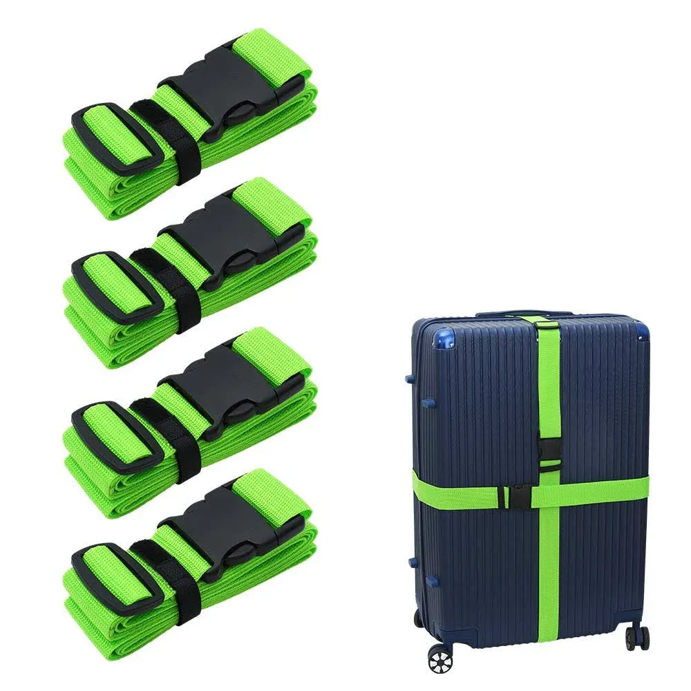 Luggage-Straps Suitcases-Belt TSA Approved - Adjustable 86 inch with Quick-Re...