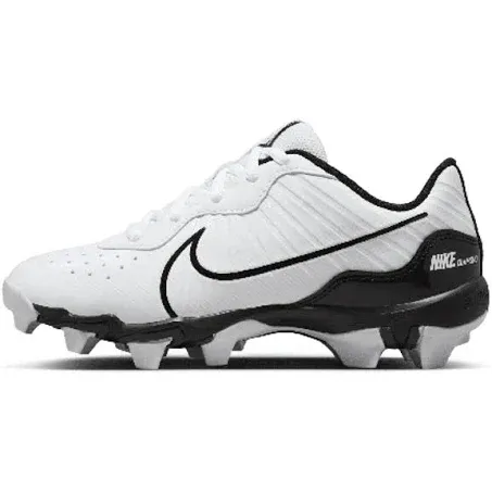 NIKE Alpha Huarache 4 Keystone Little/Big Kids' Baseball Cleats White