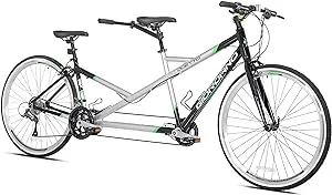 Giordano 700c Duetto Tandem Road Bike, Silver, Medium Large, (92700)