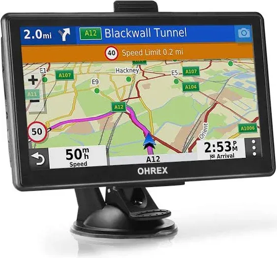 N700 GPS Navigation for Car Truck RV, GPS Navigator with 7 inch, 2024 Maps (Free Lifetime Updates), Truck GPS Commercial Drivers, Semi Trucker GPS Navigation System, Custom Truck Routing