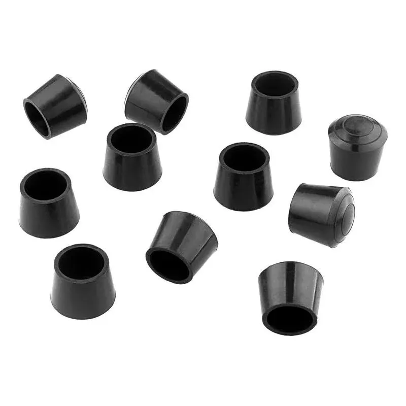 32 PCS 7/8 inch Round Chair Leg Tips Caps, CBTONE Anti-Slip Black Rubber  