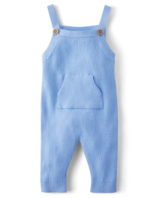 Baby Boys Ribbed Overalls - Homegrown by Gymboree - Blue