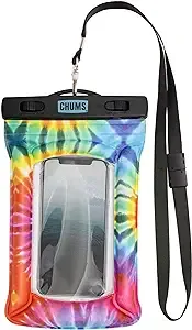 Chums Floating Phone Case with Lanyard - Touchscreen Compatible Waterproof Phone Case & Pouch (Beer Can Happy Hour)