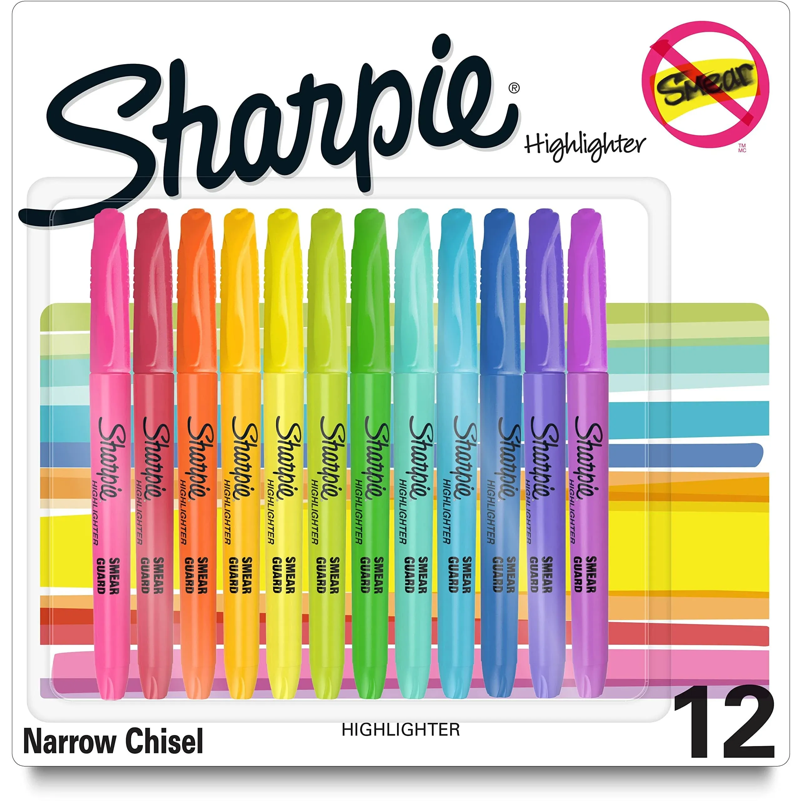 Pocket Style Highlighters, Assorted Ink Colors, Chisel Tip, Assorted B