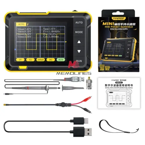 FNIRSI DSO152 Handheld MIni Oscilloscope Portable Digital Oscilloscope 200KHz