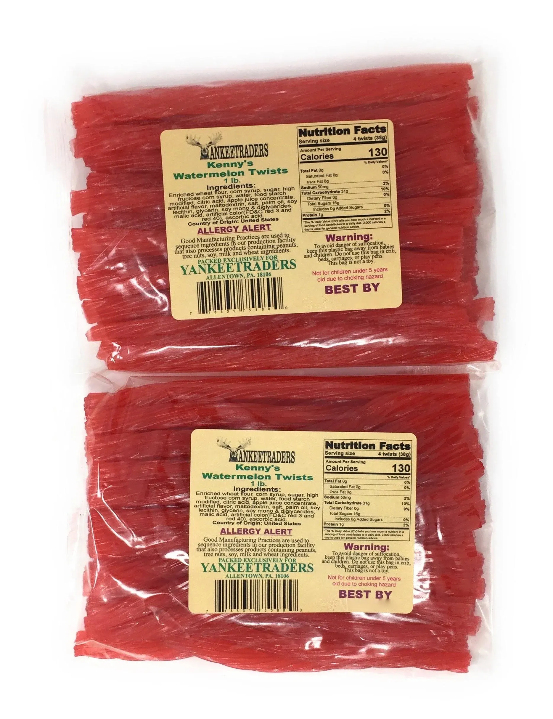 "Kenny's Watermelon Twist Licorice 2 Lbs"